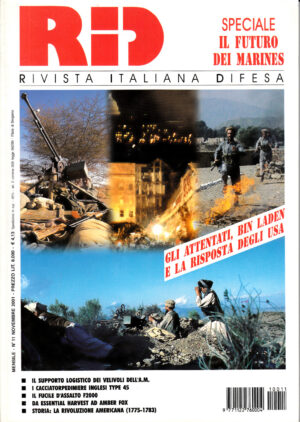 Rivista Italiano Difesa RID n. 11 - Novembre 2001. In copertina situazione dopo l'11 settembre