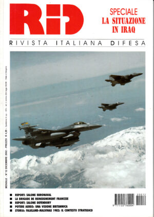 Rivista Italiano Difesa RID n. 12 - Dicembre 2002. In copertina F-16 e F-15E in volo su Iraq
