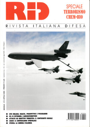 Rivista Italiano Difesa RID n. 4 - Aprile 2003. In copertina KC-10 in rifornimento