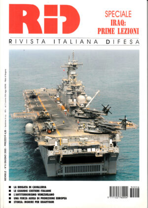 Rivista Italiano Difesa RID n. 6 - Giugno 2003. In copertina portaeromobili Kearsarge LHD-3 americana