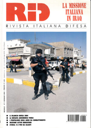 Rivista Italiano Difesa RID n. 1 - Gennaio 2004. In copertina Carabinieri della MSU