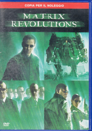 Matrix Revolutions con Keanu Reeves. DVD in Italiano. Versione Noleggio