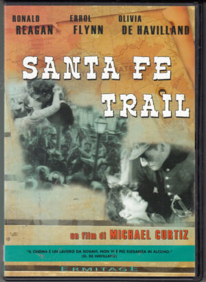 Santa Fe Trail un film di Michael Curtiz con Ronald Regan. DVD in Italiano