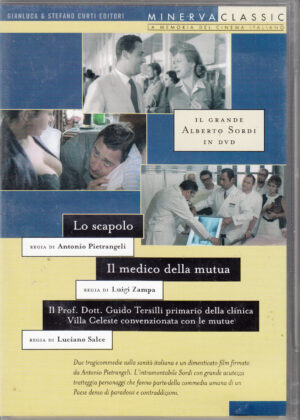 Lo scapolo, Il medico della mutua, Il Prof. Dott. Guido Tersilli primario... Il Grande Alberto Sordi. DVD in Italiano