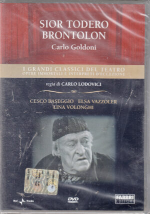 Sior todero brontolon di Carlo Goldoni. I Grandi Classici del Teatro. DVD in Italiano. Versione da edicola