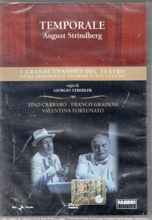 Temporale di August Strindberg. I Grandi Classici del Teatro. DVD in Italiano. Versione da edicola