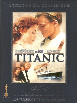 Titanic con Leonardo Di Caprio e Kate Winslet. Edizione da Collezione con n. 4 DVD in Italiano con Cofanetto