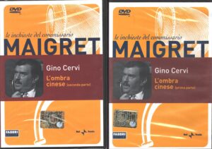 L'ombra cinese. Prima e Seconda Parte. Le Inchieste del Commissario Maigret con Gino Cervi. DVD in Italiano. Versione da edicola