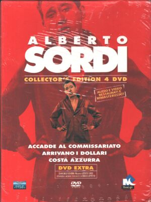 Alberto Sordi - Collector’s Edition (4 DVD) con Cofanetto - DVD Italiano (Accadde al commissaro, Arrivano i dollari, Costa azzurra)