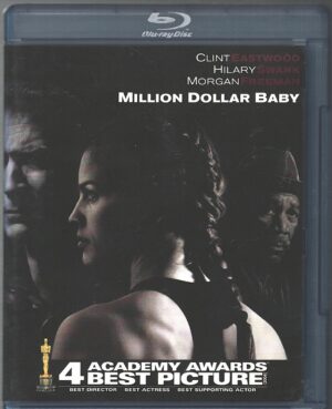 Million Dollar Baby con Clint Eastwood. BLU-RAY Edizione Regno Unito PAL Regione 2, Lingua Inglese
