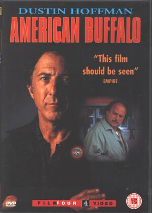 American Buffalo con Dustin Hoffman. DVD Edizione Regno Unito PAL Regione 2, Lingua Inglese