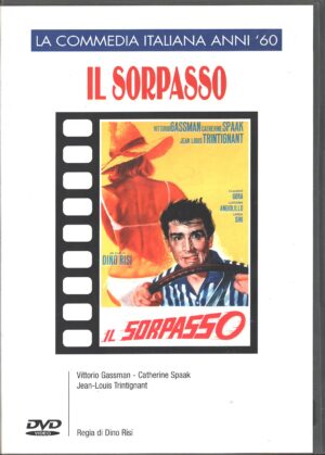 Il sorpasso un film con Vittorio Gassman e Jean Louis Trintignant. DVD in Italiano. Versione da edicola