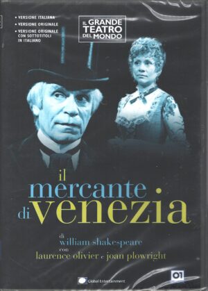 Il Mercante di Venezia con Laurence Olivier. Il Grande Teatro del Mondo. DVD in Italiano