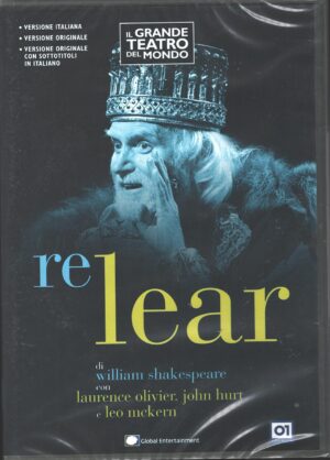 Re Lear con Laurence Olivier. Il Grande Teatro del Mondo. DVD in Italiano