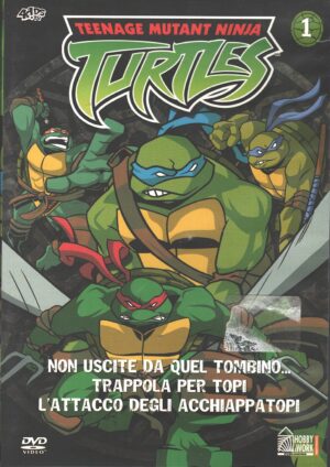 TMNT Teenage Mutant Ninja Turtles vol 1. Episodi 1-3. DVD in Italiano. Versione da edicola