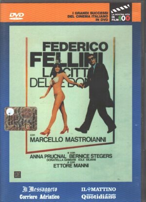 La citta' delle donne un film di Federico Fellini con Marcello Mastroianni. DVD in Italiano. Versione da edicola