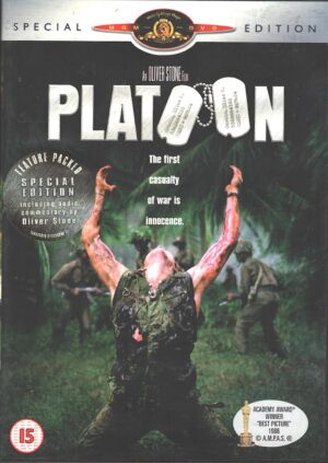 Platoon un film di Oliver Stone. Special Edition. DVD Edizione Regno Unito PAL Regione 2, Lingua Inglese