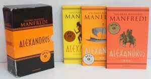 Alexandros - Trilogia Completa (3 volumi) di Valerio Massimo con Cofanetto ed. Mondadori