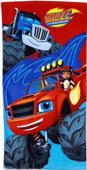 Telo Mare Blaze and the Monster Machine Beach Bath Towel in Cotone 140 x 70 cm. Nikelodeon