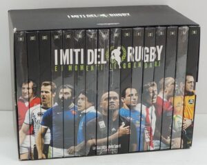 I Miti del Rugby e i momenti Leggendari. Raccolta Completa con n. 16 DVD in Italiano con Cofanetto. Versione da edicola