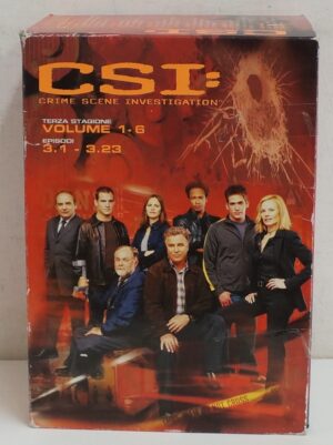 CSI - Crime Scene Investigation - Stagione 3 Completa (6 DVD) (Episodi 1-23) con Cofanetto - Versione da edicola - DVD in Italiano