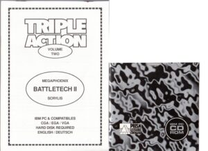 Triple Action Volume 2. Battletech 2. Videogioco IBM PC in Inglese. SENZA BOX
