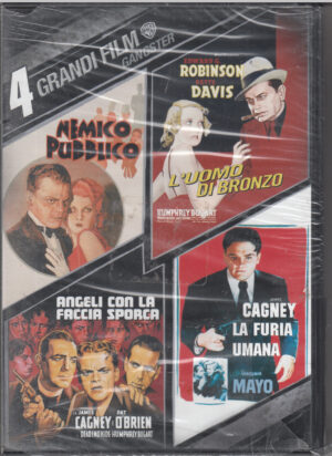 Gangster. 4 Grandi Film con n. 4 DVD in Italiano (Nemico Pubblico, L'uomo di bronzo, La furia umana, Angeli con la faccia sporca)