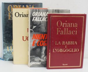 Lotto n. 4 libri di Oriana Fallaci. Lotto come da immagine