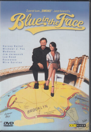 Blue in the Face con Michael J. Fox. DVD Edizione Regno Unito PAL Regione 2, Lingua Inglese
