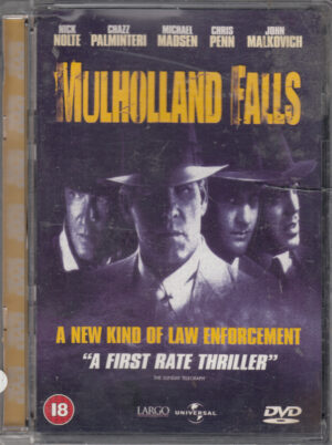 Mulholland Falls con Michael Madsen. DVD Edizione Regno Unito PAL Regione 2, Lingua Inglese. Custodia Jewel Box