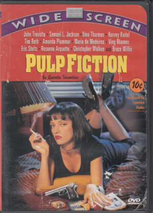 Pulp Fiction con Uma Thurman. DVD Edizione Stati Uniti NTSC Regione 1, Lingua Inglese