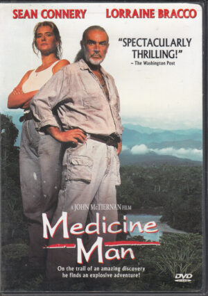 Medicine Man con Sean Connery. DVD Edizione Stati Uniti NTSC Regione 1, Lingua Inglese