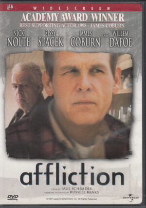 Affliction un film con Nick Nolte. DVD Edizione Stati Uniti NTSC Regione 1, Lingua Inglese
