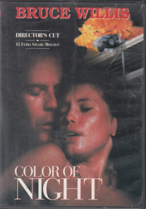 Color of Night con Bruce Willis e Jane March. DVD Edizione Stati Uniti NTSC Regione 1, Lingua Inglese