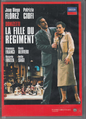 La Fille Du Regiment di Donizetti con J. Diego Florez. DVD Edizione Stati Uniti NTSC Regione 0, Lingua Inglese