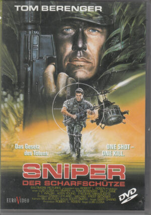 Sniper. Der Scharfschütze con Tom Berenger. DVD Edizione Germania PAL Regione 2, Lingua Tedesco