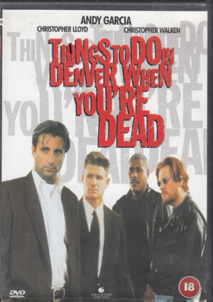 Things to do In Denver when tou're dead con Andy Garcia. DVD Edizione Regno Unito PAL Regione 2, Lingua Inglese