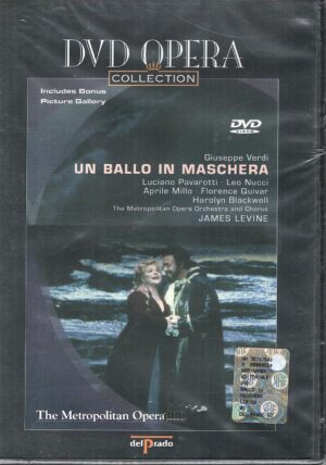 Un Ballo In Maschera. Giuseppe Verdi. Opera completa in tre atti (1 DVD) Luciano Pavarotti (Edizione NTSC Regione 0, Lingua Italiano, Sottotitoli inglese, francese…) Versione da edicola.