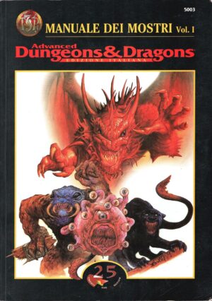 Advanced Dungeons & Dragons. Manuale dei mostri Vol. 1 (Edizione italiana) di Beach, Tim ed. TSR 25 Twenty Five Edition