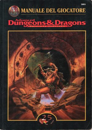 Advanced Dungeons & Dragons. Manuale del giocatore (Edizione italiana) di Cook, David ed. TSR 25 Twenty Five Edition