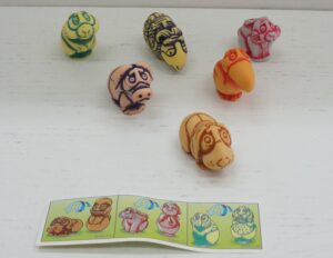 Kinder Sorpresa: Totem due Facce n. 6 sorpresine con Scatola. Collezione anno 2000 COMPLETA. Ferrero