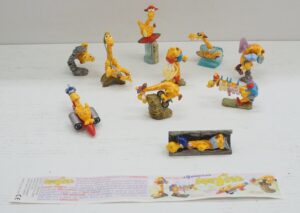 Kinder Sorpresa: Supergiraffe n. 10 sorpresine con Scatola. Collezione anno 1999 COMPLETA. Ferrero