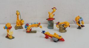 Kinder Sorpresa - Supergiraffe n. 7 sorpresine come da foto - Collezione anno 1999 NON COMPLETA - Ferrero