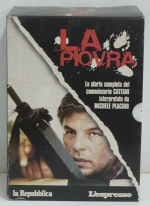 La Piovra. Stagioni 1-4 Complete. (Episodi 25) (13 DVD) con Cofanetto. Versione da edicola. DVD in Italiano