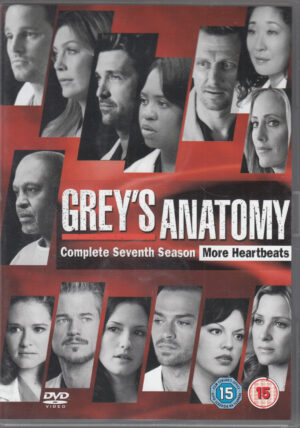 Grey's Anatomy - Season 7 (seventh) Complete (Episodes 1-22) (6 DVD) DVD Edizione Regno Unito PAL Regione 2, Lingua Italiano incluso