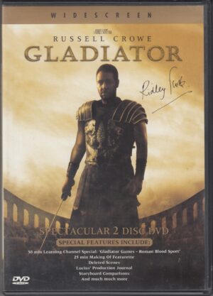 Gladiator con Russell Crowe. Special Edition with n. 2 DVD Edizione Regno Unito PAL Regione 2, Lingua Inglese