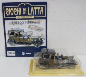 Coupe' con Autista 1923. Giochi di Latta da collezione n. 7 con Fascicolo. Fabbri 2004