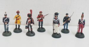 Lotto n. 7 Soldatini di Piombo Almirall Palou cm 7. De Agostini