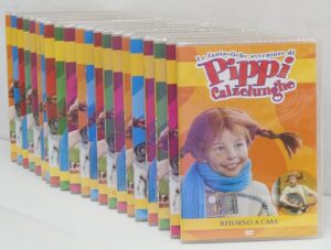 Le fantastiche avventure di Pippi Calzelunghe. Raccolta Completa con n. 21 DVD in Italiano. Versione da edicola