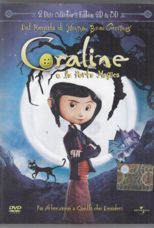 Coraline e la porta magica. Collector's Edition con n. 2 DVD (2D e 3D) in Italiano. SENZA Occhialini 3D